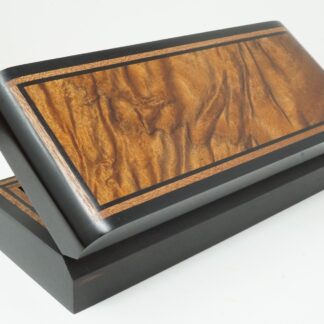 Highly Figured Hawaiian Koa Top with Ebony Sides